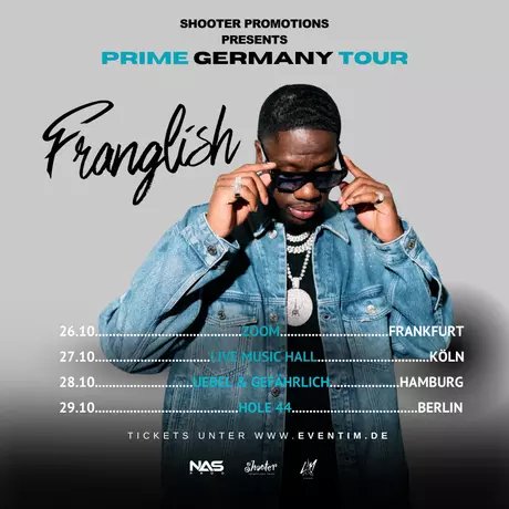 KEY VISUAL Franglish: Prime Germany Tour