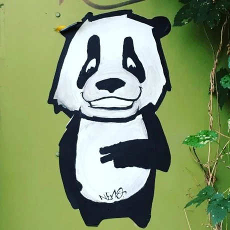 Symbolbild Streetart Panda