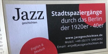 Stadtspaziergänge der Jazzgeschichten