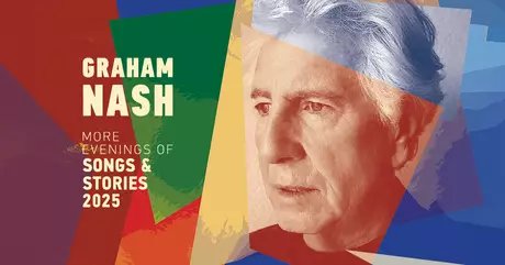 KEY VISUAL Graham Nash 2025: „More Evenings of Songs & Stories 2025”-Tour