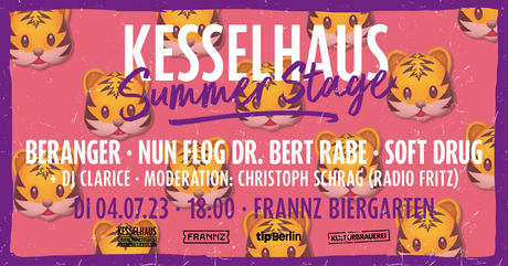 Veranstaltungen in Berlin: Kesselhaus Summer Stage 2023 @ frannz Biergarten