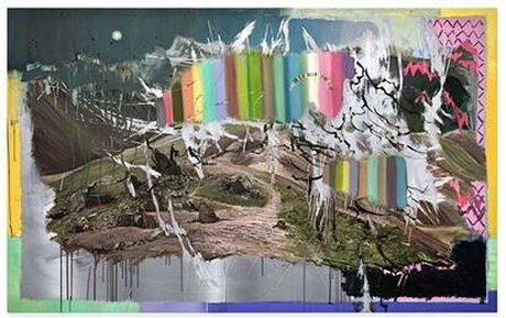 Rainbow Mountain (Clemens Tremmel), 2022. 100 cm x 150 cm x 5 cm, Öl auf Aluminium. Courtesy REITER Galleries und der Künstler