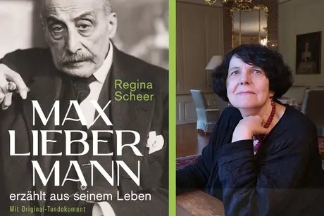 Buchcover: Max Liebermann erzählt aus seinem Leben, Porträt: Regina Scheer (c) Kathrin Burghardt