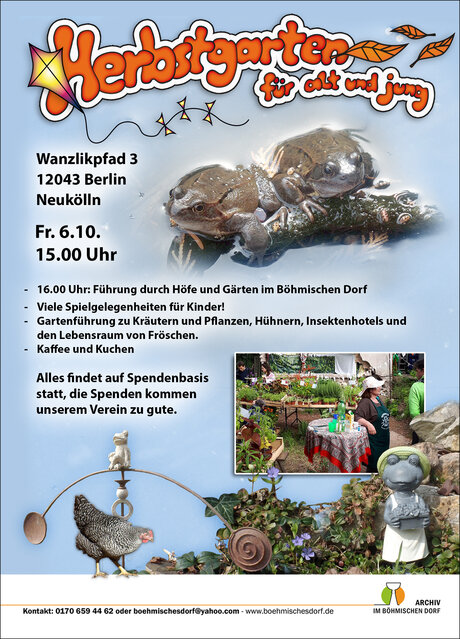 Banner zur Veranstaltung "Herbstgarten für alt und jung"