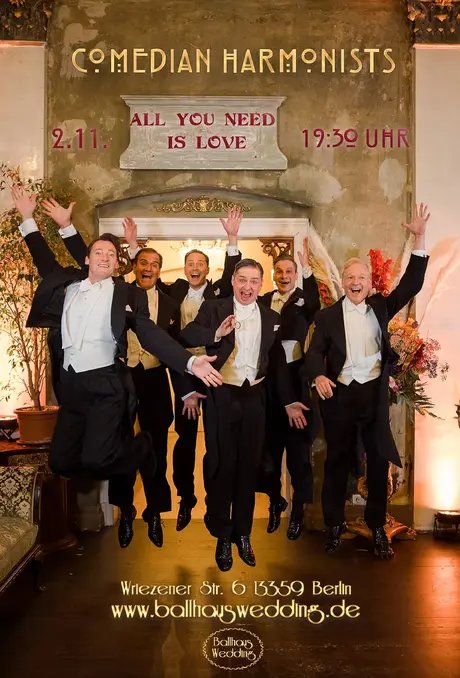 POSTER All you need is love - Berlin Comedian Harmonists