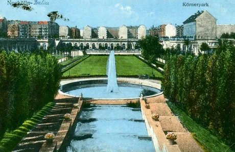 Historische Postkarte Der Körnerpark