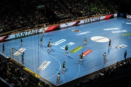 Spiel der Füchse Berlin in der Max-Schmeling-Halle