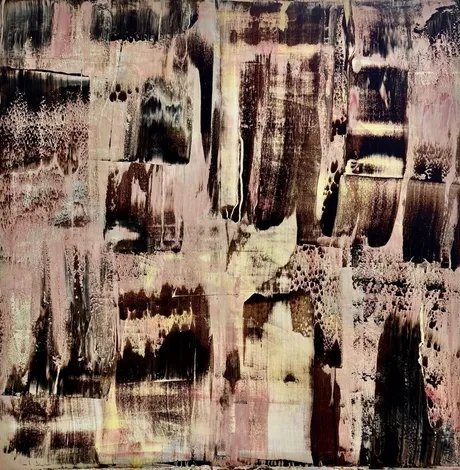 Feuer 2025 90cm x 90cm Acryl auf Leinwand