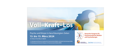 Veranstaltungen in Berlin: Deutscher Kongress für Psychosomatische Medizin und Psychotherapie