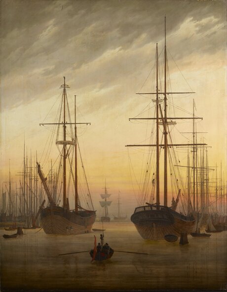 Friedrich, Caspar David: Hafen 1815,1816