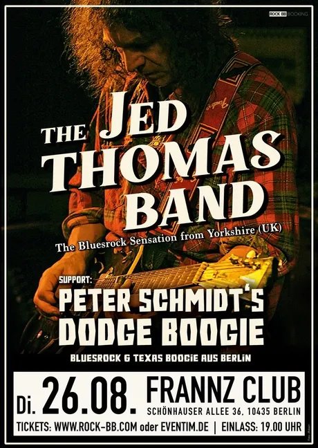 Jed Thomas Band Konzert_Flyer