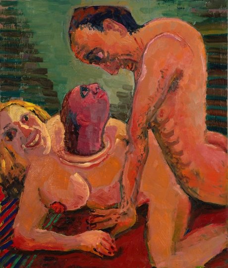 Coucou, 2025, Acryl und Öl auf Leinwand.001.O