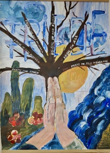 Bild aus dem „Friedensdemo zu Weihnachten“ - Workshop