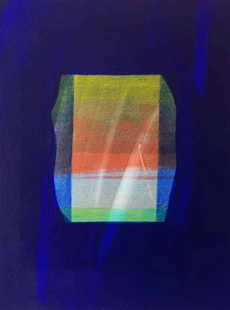 Jan Ziegler landscape madness I (2025) Acryl auf Leinwand 40 x 30 cm