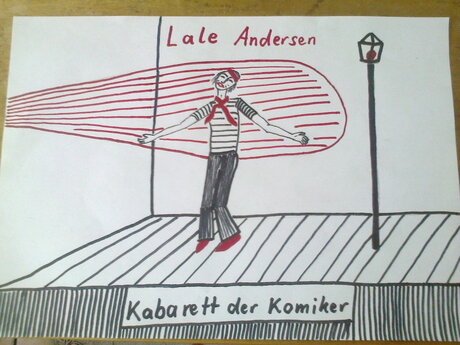 Lale Andersen, gezeichnet