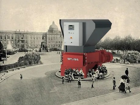 Entwurf „Schredder“. Erinnerungsskulptur für den Berliner Lustgarten