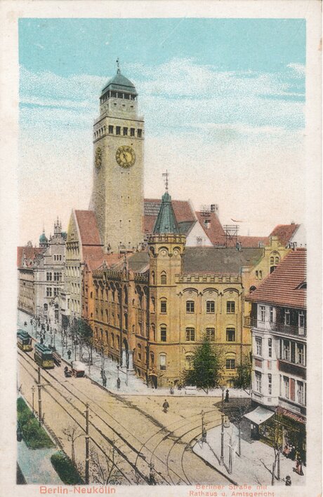 Rathaus Neukölln Anfang des 20. Jahrhunderts