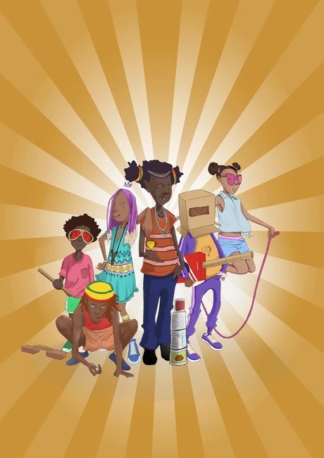 Illustration "African Street Games" von Thabo Thindi