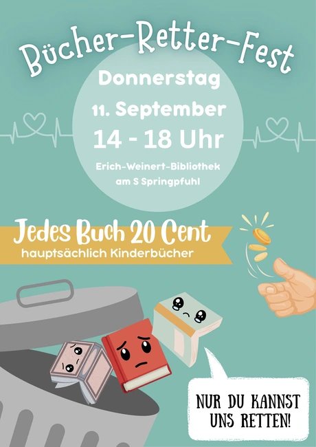 VISUAL Bücher-Retter-Fest am Springpfuhl