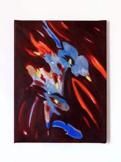 Elke Foltz, Blue Poppies, 2024