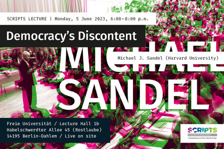 KEY VISUAL SCRIPTS Lecture "Democracy's Discontent" — Michael J. Sandel & Stefan Gosepath