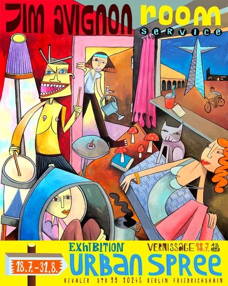 Jim Avignon ꟾ Room Service - Plakat