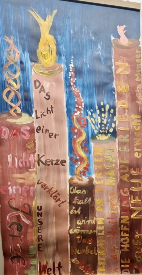 Bild aus dem „Friedensdemo zu Weihnachten“ - Workshop