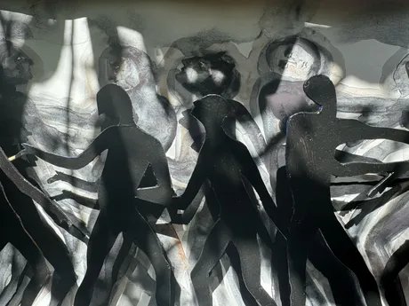 Skizze, sketch (Detail), 2025, Mischtechik, mixed media