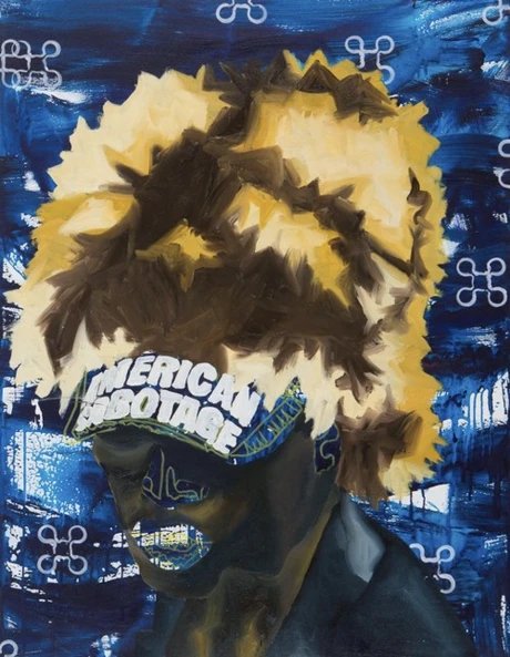 O Bastardo, Untitled, 2025. Oil, Acrylic and Pigment pen on linen