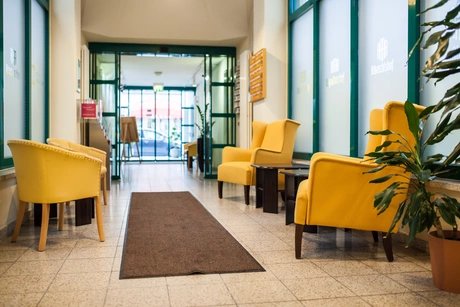 Hoteleingang vom Hotel Allegra in Berlin Mitte