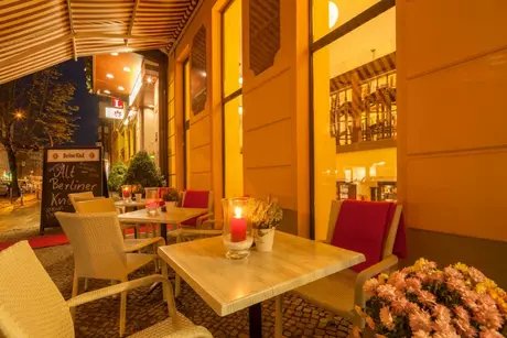Terrasse der Altberliner Schankwirtschaft Ausspanne