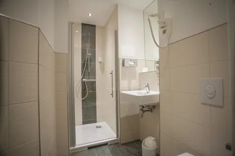 Badezimmer im Hotel Allegra in Berlin Mitte