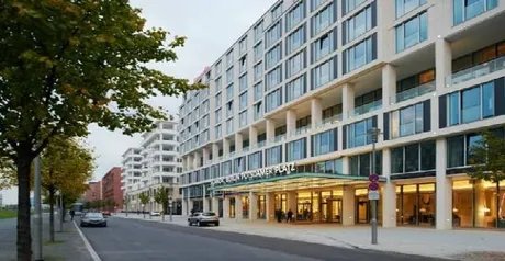 Außenansicht/Haupteingang des Scandic Berlin Potsdamer Platz