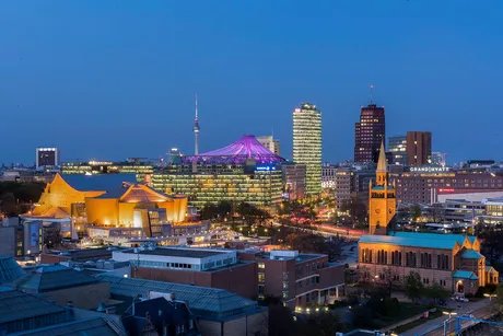 Ausblick zum Potsdamer Platz & Sony Center