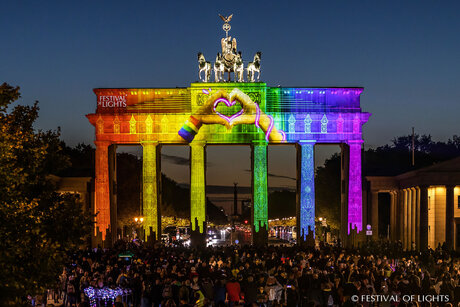 Brandenburger Tor beim Festival of Lights