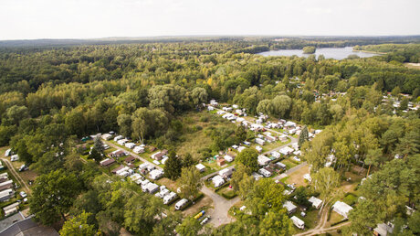 Luftaufnahme des Campingplatzes Kladow