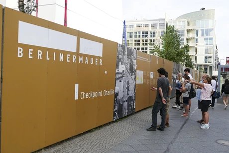 Exhibition at Checkpoint Charlie in Berlin
