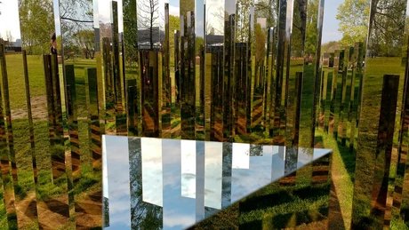 Spiegelinstallation „Reflecting Gardens“ von Jeppe Hein auf der IGA Berlin 2017