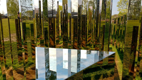 Spiegelinstallation „Reflecting Gardens“ von Jeppe Hein auf der IGA Berlin 2017