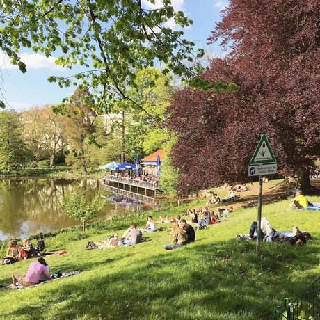 Erholung am Lietzensee in Berlin