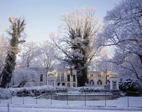 Glienicke Palace in Winter in Berlin