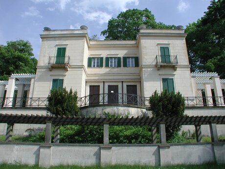 Glienicke Palace at Wannsee lake in Berlin