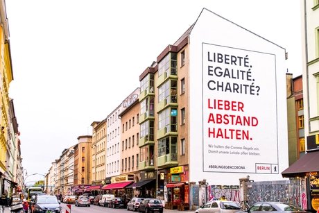 Mural zur Sensibilisierungskampagne