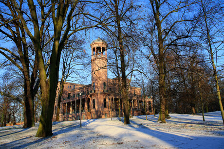 Schloss Biesdorf in Berlin im Winter