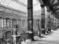 Blick in den Lichthof des ehemaligen Kunstgewerbemuseums Berlin (heute Gropius Bau), Architekten Martin Gropius und Heino Schmieden, um 1881