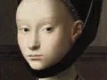 Petrus Christus, Bildnis einer jungen Dame, Detail Petrus Christus, Bildnis einer jungen Dame, Detail