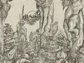 Lucas Cranach der Ältere, Kreuzigung Christi, Detail, 1502, Holzschnitt Lucas Cranach der Ältere, Kreuzigung Christi, Detail, 1502, Holzschnitt