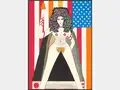 Dorothy Iannone, „The Statue of Liberty“, 1977, Plakat der Ausstellung "Sound Boxes, Texts, Video" in der Studiogalerie Berlin, Siebdruck auf Papier, aus dem Archiv des Berliner Künstlerprogramm des DAAD