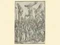 Lucas Cranach der Ältere, Kreuzigung Christi, 1502, Holzschnitt auf Papier (vergé) Lucas Cranach der Ältere, Kreuzigung Christi, 1502, Holzschnitt auf Papier (vergé)