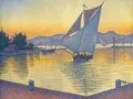 Paul Signac: Der Hafen bei Sonnenuntergang, Opus 236 (Saint-Tropez), 1892